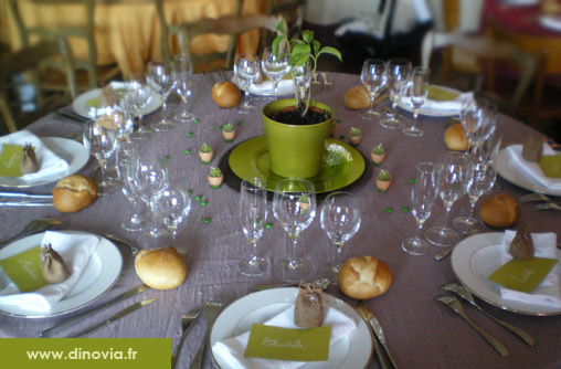 art de la table pour mariage