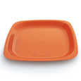 assiette-orange-carré-réutilisable