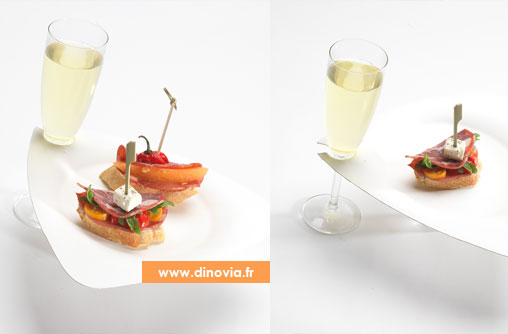 assiette pour flute a champagne