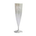 flute champagne plastique blanche