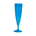 flute champagne plastique fluo bleu