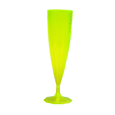 flute champagne plastique fluo jaune