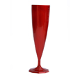 flute champagne plastique rouge