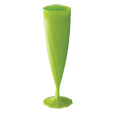 flute champagne plastique verte