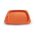 assiete plastique couleur orange