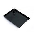 Assiette noire plastique