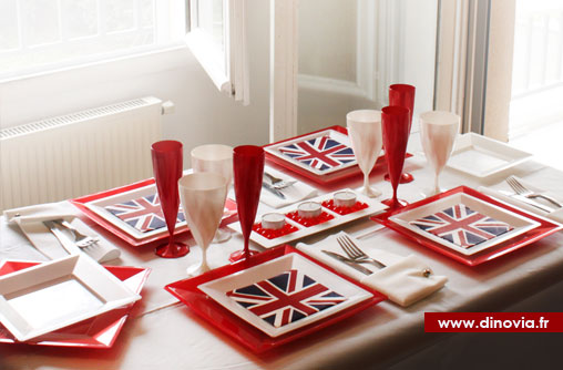 décoration de table anglaise
